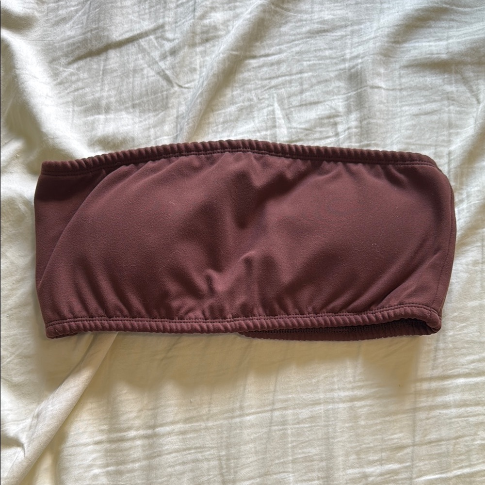 Brown Bandeau Top